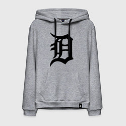 Толстовка-худи хлопковая мужская Detroit Tigers, цвет: меланж