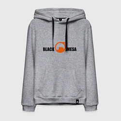 Толстовка-худи хлопковая мужская Black Mesa: Logo, цвет: меланж