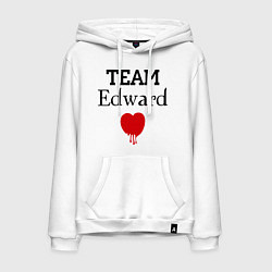 Толстовка-худи хлопковая мужская Team Edvard heart, цвет: белый