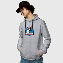 Толстовка-худи хлопковая мужская Chilly Willy, цвет: меланж — фото 2