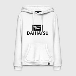 Толстовка-худи хлопковая мужская Daihatsu, цвет: белый
