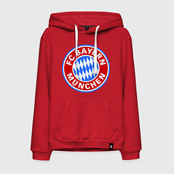 Толстовка-худи хлопковая мужская Bayern Munchen FC цвета красный — фото 1