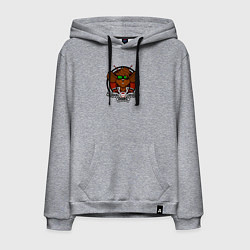 Толстовка-худи хлопковая мужская Biker Mice from Mars Throttle, цвет: меланж