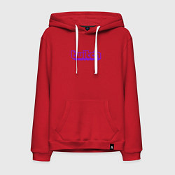 Толстовка-худи хлопковая мужская Twitch Logo, цвет: красный