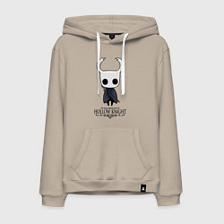 Толстовка-худи хлопковая мужская Hollow Knight, цвет: миндальный