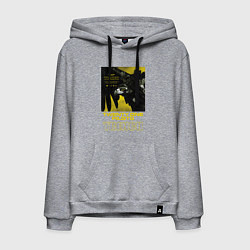 Толстовка-худи хлопковая мужская TOP: TRENCH, цвет: меланж