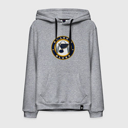 Толстовка-худи хлопковая мужская St Louis Blues, цвет: меланж