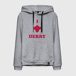 Толстовка-худи хлопковая мужская Derry, цвет: меланж