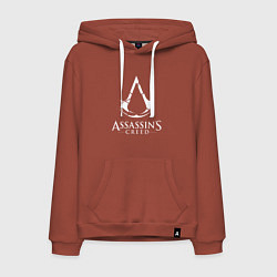 Толстовка-худи хлопковая мужская Assassin’s Creed, цвет: кирпичный