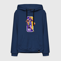 Толстовка-худи хлопковая мужская NBA Kobe Bryant, цвет: тёмно-синий