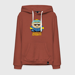 Толстовка-худи хлопковая мужская South Park, Эрик Картман, цвет: кирпичный