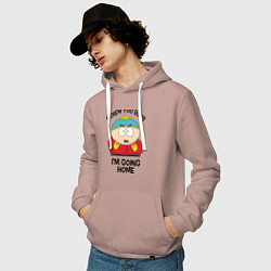 Толстовка-худи хлопковая мужская South Park, Эрик Картман, цвет: пыльно-розовый — фото 2