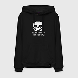 Толстовка-худи хлопковая мужская UNDERTALE, цвет: черный
