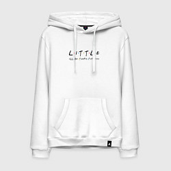 Толстовка-худи хлопковая мужская Little big 1 часть Z, цвет: белый