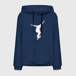 Толстовка-худи хлопковая мужская Самокат фристайл NOHANDER, цвет: тёмно-синий