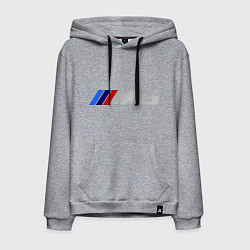Толстовка-худи хлопковая мужская BMW M5, цвет: меланж