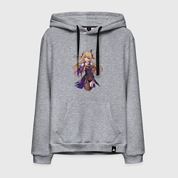 Толстовка-худи хлопковая мужская Великая Фишль, цвет: меланж