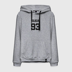 Толстовка-худи хлопковая мужская BTS - Suga 93, цвет: меланж