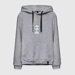 Толстовка-худи хлопковая мужская Овечка, цвет: меланж
