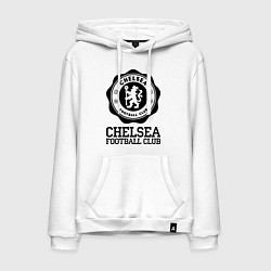 Толстовка-худи хлопковая мужская Chelsea FC: Emblem, цвет: белый