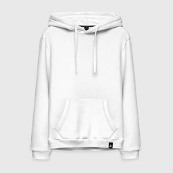 Толстовка-худи хлопковая мужская Драйв Скорпион спина, цвет: белый