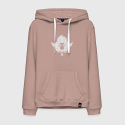 Толстовка-худи хлопковая мужская Invoker из Доты 2, цвет: пыльно-розовый