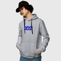 Толстовка-худи хлопковая мужская Game Box, цвет: меланж — фото 2