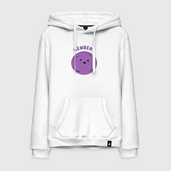 Толстовка-худи хлопковая мужская А ты помнишь? Ягодки - вспоминашки Южный парк, цвет: белый