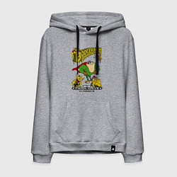 Толстовка-худи хлопковая мужская Booger boy, цвет: меланж