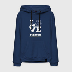 Толстовка-худи хлопковая мужская Everton Love Classic, цвет: тёмно-синий