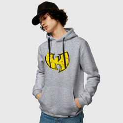 Толстовка-худи хлопковая мужская Style Wu-Tang, цвет: меланж — фото 2