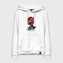 Толстовка-худи хлопковая мужская Guts the Black Swordsman, цвет: белый