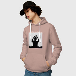 Толстовка-худи хлопковая мужская World Violation Tour Depeche Mode, цвет: пыльно-розовый — фото 2