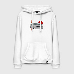 Толстовка-худи хлопковая мужская Celica gt-four st183 JDM, цвет: белый