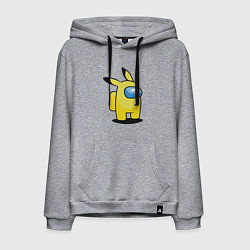 Толстовка-худи хлопковая мужская Pika Among, цвет: меланж