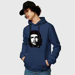 Толстовка-худи хлопковая мужская Ernesto Che Guevara, цвет: тёмно-синий — фото 2