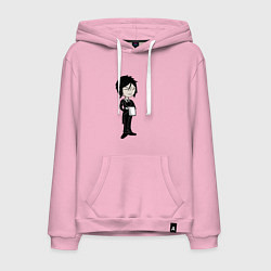 Толстовка-худи хлопковая мужская Себастьян, цвет: светло-розовый