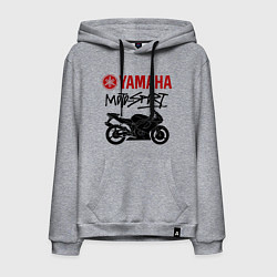 Толстовка-худи хлопковая мужская Yamaha - motorsport, цвет: меланж