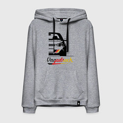 Толстовка-худи хлопковая мужская Half vagodroch, цвет: меланж
