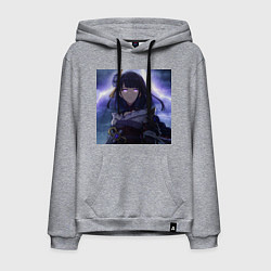 Толстовка-худи хлопковая мужская Raiden love, цвет: меланж