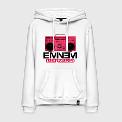 Толстовка-худи хлопковая мужская Eminem Berzerk: Pink, цвет: белый