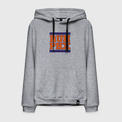 Толстовка-худи хлопковая мужская Run Phoenix Suns, цвет: меланж