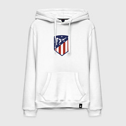 Толстовка-худи хлопковая мужская Atletico Madrid FC, цвет: белый