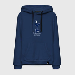 Толстовка-худи хлопковая мужская Tottenham Hotspur fc sport, цвет: тёмно-синий