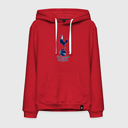 Толстовка-худи хлопковая мужская Tottenham Hotspur fc sport, цвет: красный