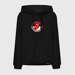 Толстовка-худи хлопковая мужская Rolling Stones established 1962, цвет: черный