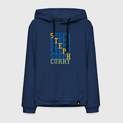 Толстовка-худи хлопковая мужская Steph Curry, цвет: тёмно-синий