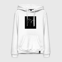Толстовка-худи хлопковая мужская Xo weeknd, цвет: белый