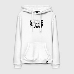 Толстовка-худи хлопковая мужская Всемогущий моя геройская академия, цвет: белый