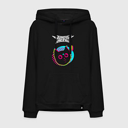 Толстовка-худи хлопковая мужская Babymetal rock star cat, цвет: черный